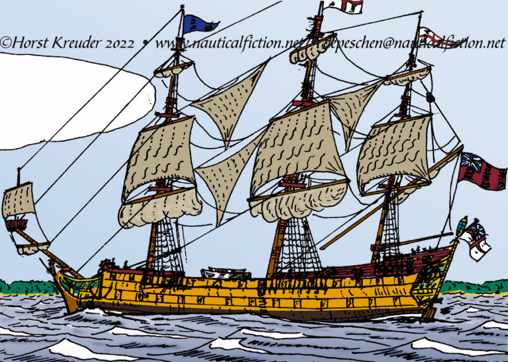 HMS Revenger (Zeichnung aus Comic)